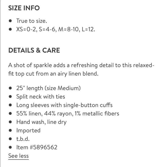 Rails Rio Blue White Stripe Nina Linen Blend Blouse NWT size XS - Picture 14 of 16